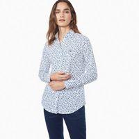 Stretch Broadcloth Mini Meadow Shirt - Nautical Blue