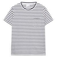 striped pocket tee eggshell