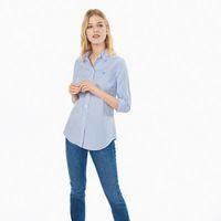 Stretch Striped Broadcloth Shirt - Nautical Blue