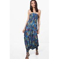 Strappy Printed Maxi - blue