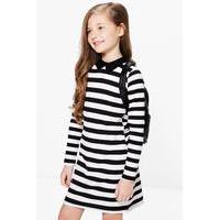 Striped Collar Dress - multi