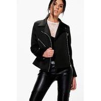 Structured Biker Jacket - black