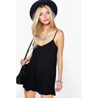 Strappy Swing Playsuit - black