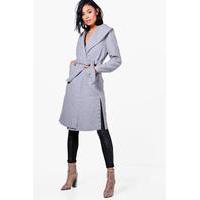 Studded Side Coat - grey