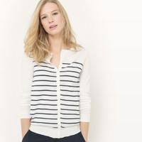 Striped Organic Cotton Cardigan