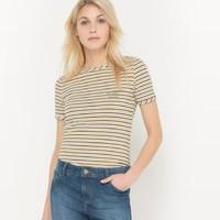 striped crew neck t shirt