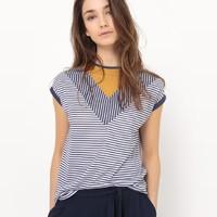 striped crew neck t shirt