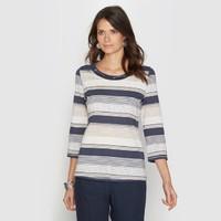 Striped Combed Cotton T-shirt