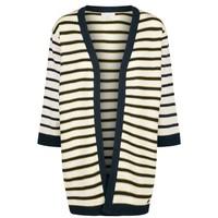 Striped Cardigan with 3/4 Length Sleeves