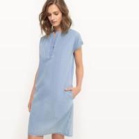 Straight Light Denim Dress