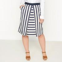 straight striped skirt