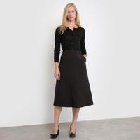 Straight Below-Knee Length Skirt