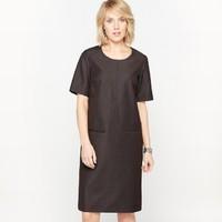Stretch Twill Shift Dress
