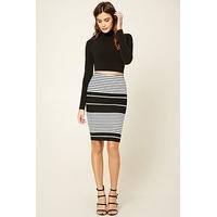 Striped Pencil Skirt