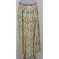 steilmann size 18 green yellow orange checked skirt