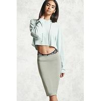 stretch knit pencil skirt