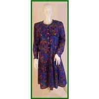 st michael size 14 multicoloured dress vintage