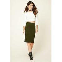 stretch knit pencil skirt