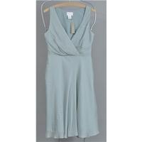 stunning aqua dress from crew uk size 8 100 silk