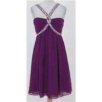 star julien macdonald size 8 magenta embellished dress