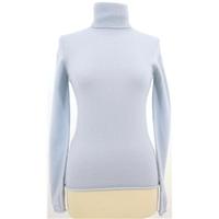 Stefanel Size 6 High Quality Soft and Luxurious Pure Cashmere Pale Blue Jumper