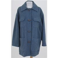 Stefanel Size S, Blue Wool Mix Coat