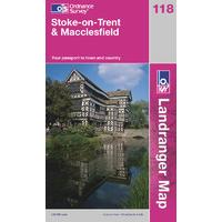 Stoke-on-Trent & Macclesfield - OS Landranger Map Sheet Number 118