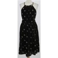 steve madden size xs brown spotty halter neck dress