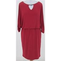 star by julien macdonald size 12 red knee length dress