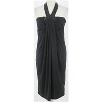 star by julien macdonald size 14 black halter neck dress