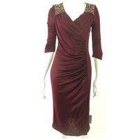Star By Julien Macdonald Size 12 Burgundy Evening Dress