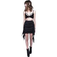 Straps Of Mercy Ponti Strap Skirt - Size: L