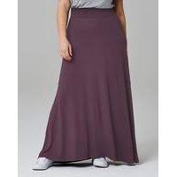 Stretch Jersey Maxi Skirt