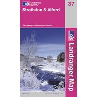 Strathdon & Alford - OS Landranger Map Sheet Number 37