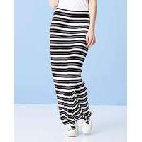 STRIPE MAXI JERSEY TUBE SKIRT