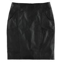 ST MARTINS Tamona Panelled Leather Pencil Skirt