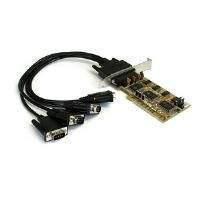 Startech 4 Port Pci Dual Profile Rs232 Powered Serial Adaptor Card