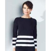 Stripe Zip Back Jumper