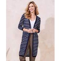 Stripe Pointelle Cardigan