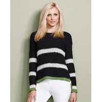 Stripe Tape Yarn Jumper