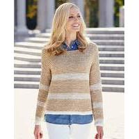 Stripe Tape Yarn Jumper