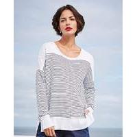 stripe boxy jumper