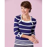 Stripe Jumper with Button Detail