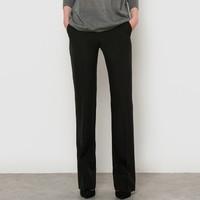 Straight-Leg Trousers with Permanent Pleat