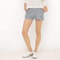 Striped Linen Mix Shorts