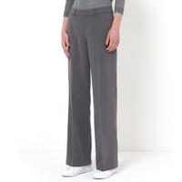 Straight Cut Wide Leg Trousers