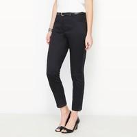 stretch cotton satin ankle grazertrousers