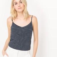 Striped V-Neck Vest Top