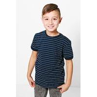 Striped Tee - navy