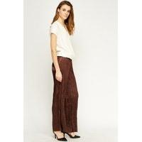 Straight Leg Pleated Trousers